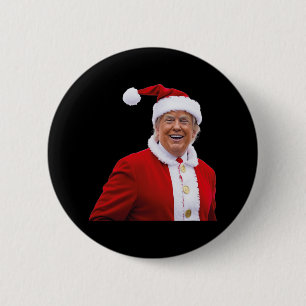 Trump Make Christmas Great Again Santa Trump  2 Inch Round Button