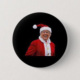 Trump Make Christmas Great Again Santa Trump  2 Inch Round Button