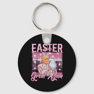 Trump Make Easter Great Again Easter Day Easter  Keychain