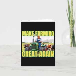 Trump Make Farming Great Again Cattle Farmer Tract Card