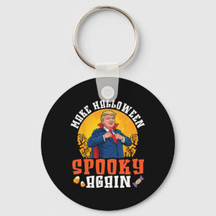 Trump Make Halloween Spooky Again Funny Dracula Co Keychain