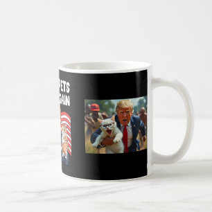Trump Make Pets Safe Again Funny Save Our Pets Vot Coffee Mug