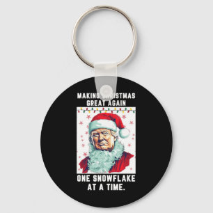 Trump Making Christmas Great Again One Snowflake A Keychain