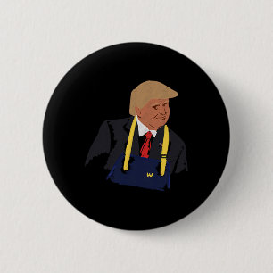 Trump Making Fries 2024  2 Inch Round Button
