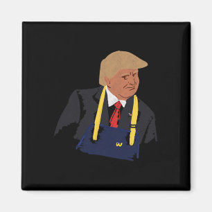 Trump Making Fries 2024  Magnet