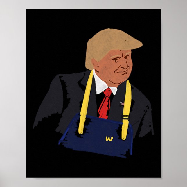 Trump Making Fries 2024  Poster (Front)