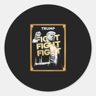 Trump Meme Coin  Classic Round Sticker