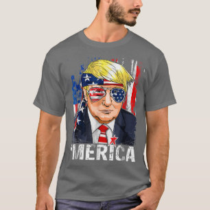 Trump Merica T Shirt Murica 4th of July American