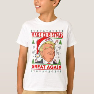 Trump Merry Christmas Shirt, Donald Trump Kids Boy T-Shirt