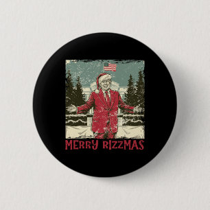 Trump Merry Rizzmas Funny Humourous Trump Dance Ch 2 Inch Round Button
