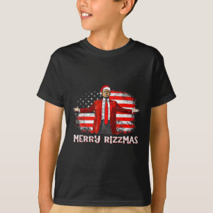 Trump Merry Rizzmas Funny Humourous Trump Dance Ch T-Shirt