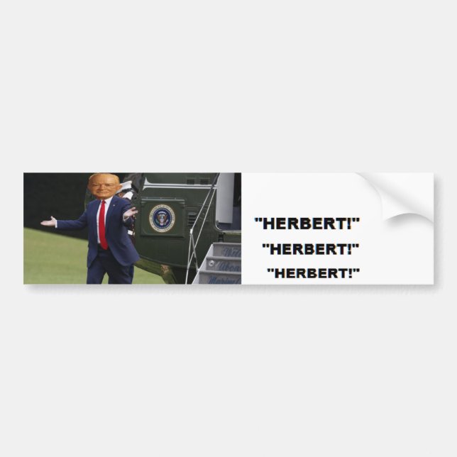 TRUMP morphs into Herbert Hoover bumper sticker (Front)