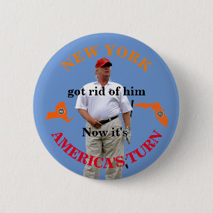 Trump moves to Florida 2 Inch Round Button