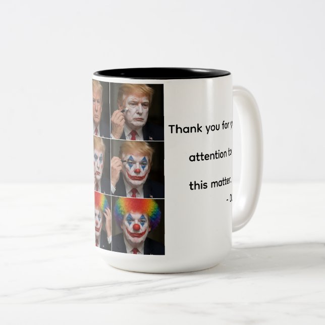 Trump Mug Funny Clown (Front Right)