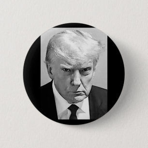 Trump Mug Shot - Donald Trump Mug Shot 2 Inch Round Button