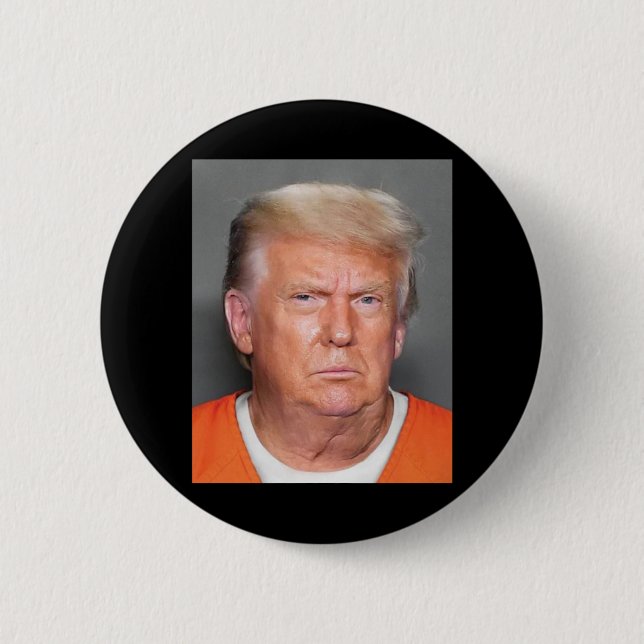Trump Mugshot  2 Inch Round Button (Front)