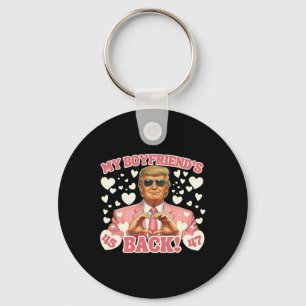 Trump My Boyfriend's Ck Valentine Trump Pink Suit Keychain