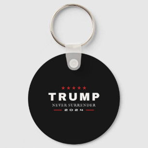 Trump Never Surrender 2024 Maga Patriotic Tee  Keychain