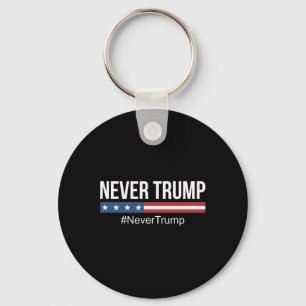 Trump - #nevertrump Anti Trump Keychain