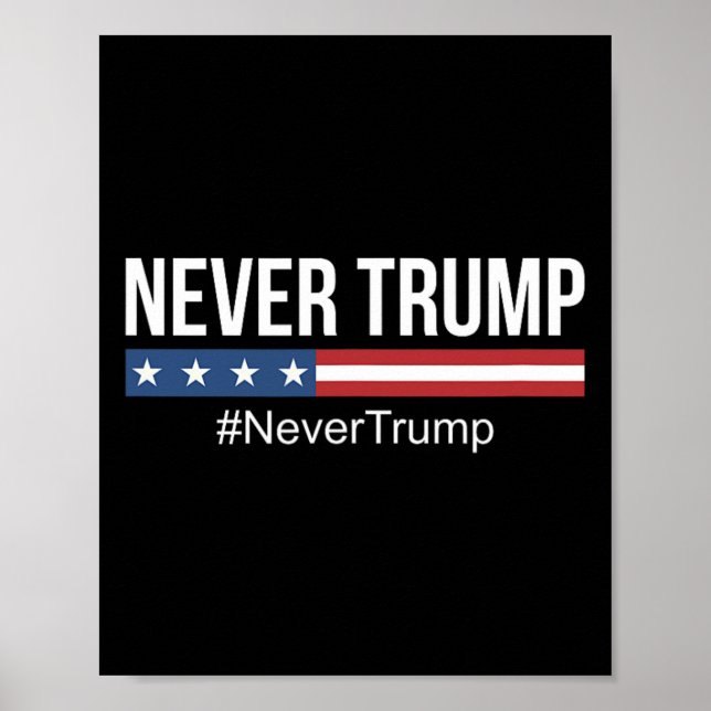 Trump - #nevertrump Anti Trump  Poster (Front)
