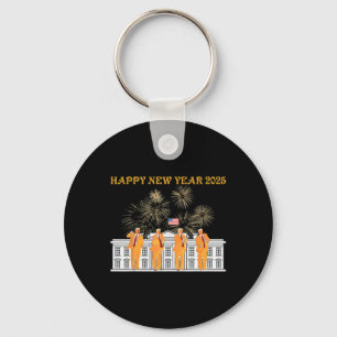 Trump New Year 2025 White House Fireworks Celebrat Keychain