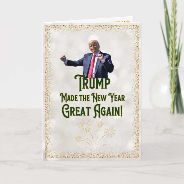 Trump New Year's Card | Funny Trump Card (Front)