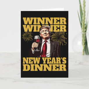 Trump New Year's Dinner 2025  Card
