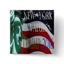 TRUMP NEW YORK VALUES 2016 Button