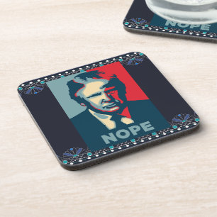 Trump Nope Beverage Coaster