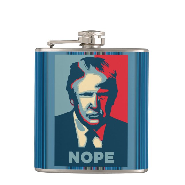 Trump Nope Flask (Front)