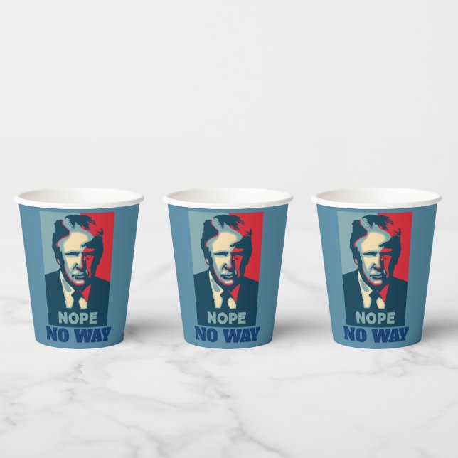Trump Nope No Way Paper Cup (Multi)