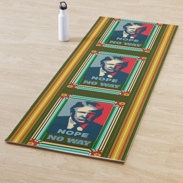 Trump Nope No Way Yoga Mat (In Situ)