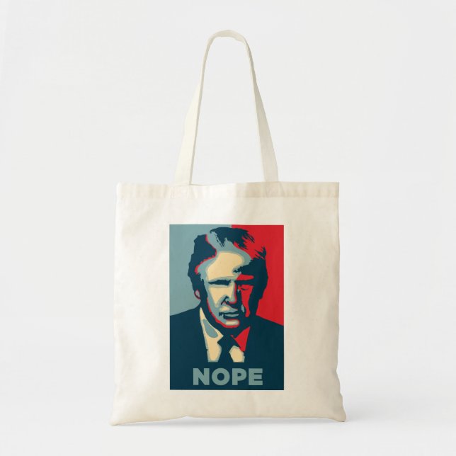 Trump Nope Tote Bag (Front)