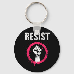 Trump Not My President Resist Fist Keychain