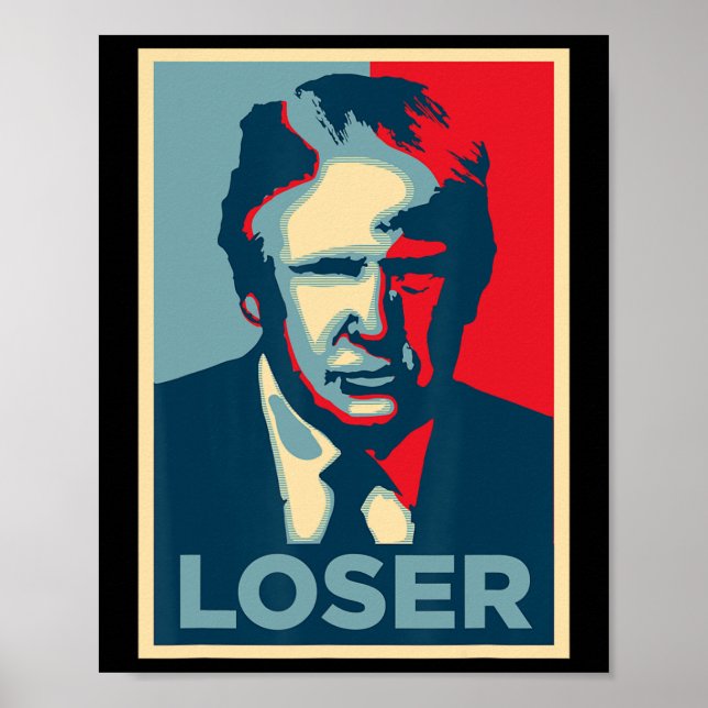 Trump Obama Hope Poster Loser  (Front)