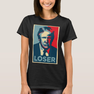 Trump Obama Hope Poster Loser  T-Shirt