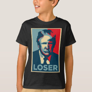 Trump Obama Hope Poster Loser  T-Shirt