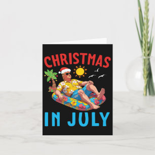 Trump On Inflatable Pool Float Happy Christmas In Card