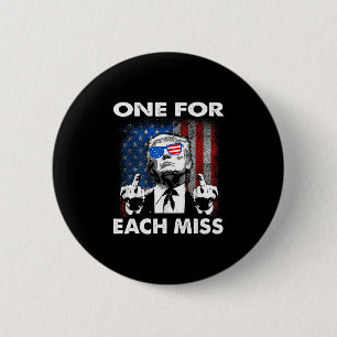 Trump One For Each Miss  2 Inch Round Button
