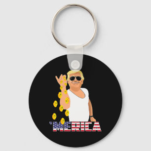 Trump Outfits 2024 Usa Election President Donald T Keychain