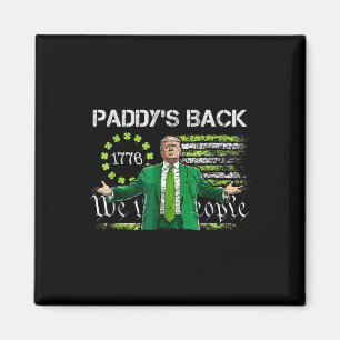 Trump Paddys Back 45 47 St Patricks Day Shamrock Magnet