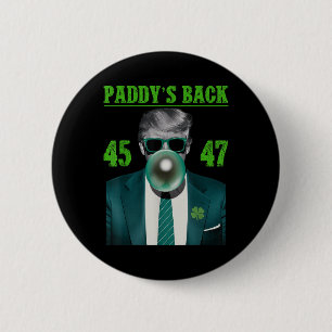 Trump Paddys Back Design - Funny Trump St 2 Inch Round Button