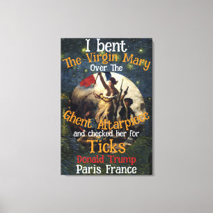 Trump Pam Bondi Kristi Noem Hegseth Bible Study WH Canvas Print