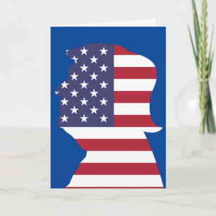 TRUMP PATRIOTIC FUNNY BIRTHDAY Greeting Card