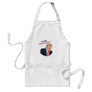 Trump Patriotic 🚗 USA He's My President BBQ Standard Apron