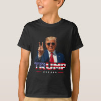 Trump Peace Sign Hand Usa Flag Trump 2024 