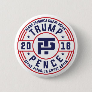 Trump Pence 2016 2 Inch Round Button