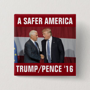 Trump Pence 2016 2 Inch Square Button