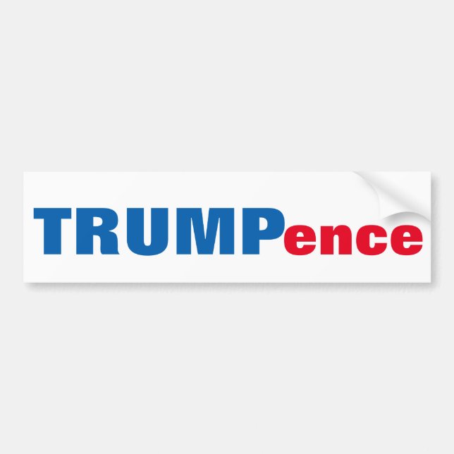 Trump Pence 2016 Bumper Sticker (Front)