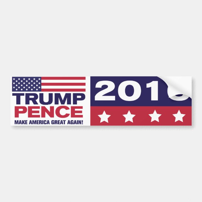 Trump/Pence 2016 Bumper Sticker (Front)